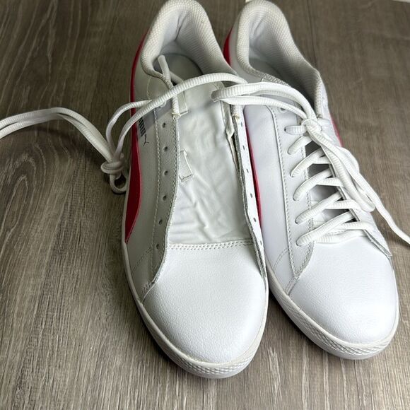 Puma, white pink sneakers, lace up, soft foam optimal, comfort - Picture 2 of 6